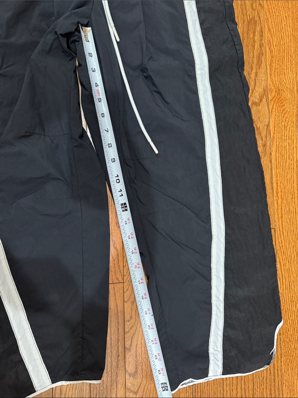 Champ Is Here Black Track Pants with White Piping - Picture 5 of 5